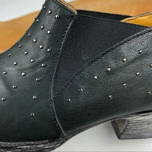 Old Gringo Black Leather Silver Studded Low Cut Ankle Cowboy Cowgirl Booties 8 - Picture 15 of 16